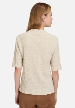 Betty Barclay Shirts*Strukturshirt mit Stehkragen beige