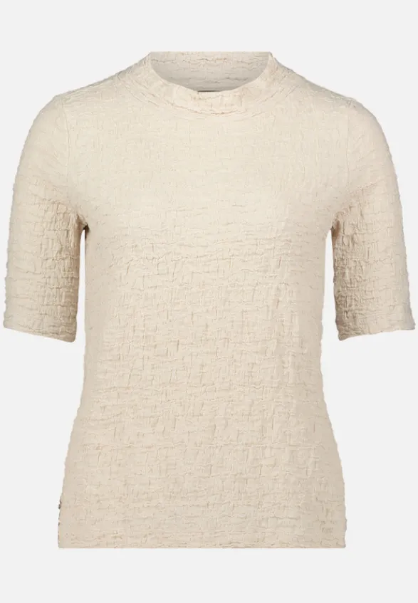 Betty Barclay Shirts*Strukturshirt mit Stehkragen beige