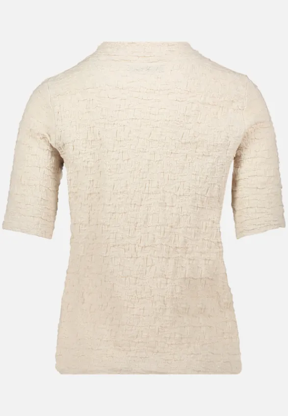 Betty Barclay Shirts*Strukturshirt mit Stehkragen beige