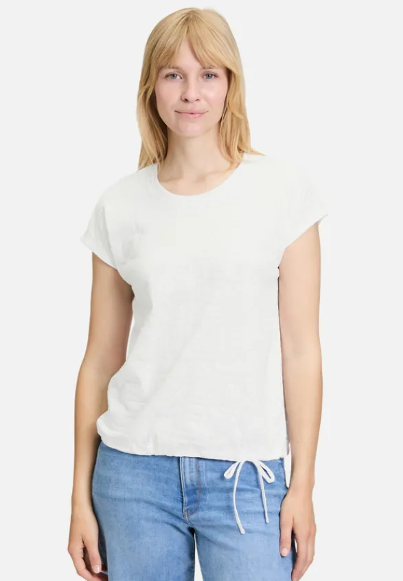 Betty Barclay Shirts*Strukturshirt mit Tunnelzug Weiß