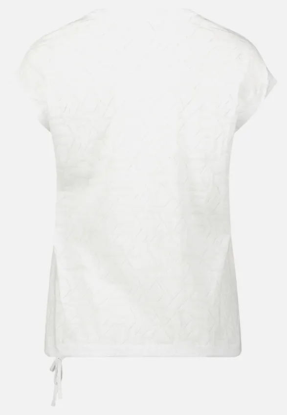 Betty Barclay Shirts*Strukturshirt mit Tunnelzug Weiß