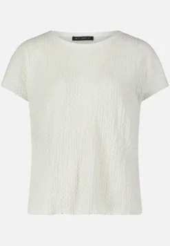 Betty Barclay Shirts*Strukturshirt mit U-Boot-Ausschnitt Rohweiß