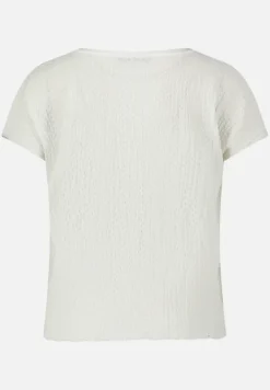 Betty Barclay Shirts*Strukturshirt mit U-Boot-Ausschnitt Rohweiß