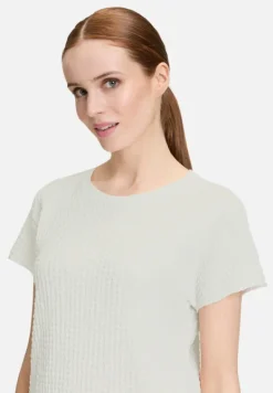 Betty Barclay Shirts*Strukturshirt mit U-Boot-Ausschnitt Rohweiß