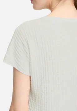 Betty Barclay Shirts*Strukturshirt mit U-Boot-Ausschnitt Rohweiß