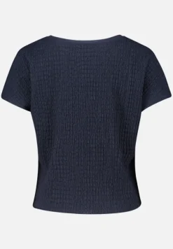 Betty Barclay Shirts*Strukturshirt mit U-Boot-Ausschnitt dunkelblau