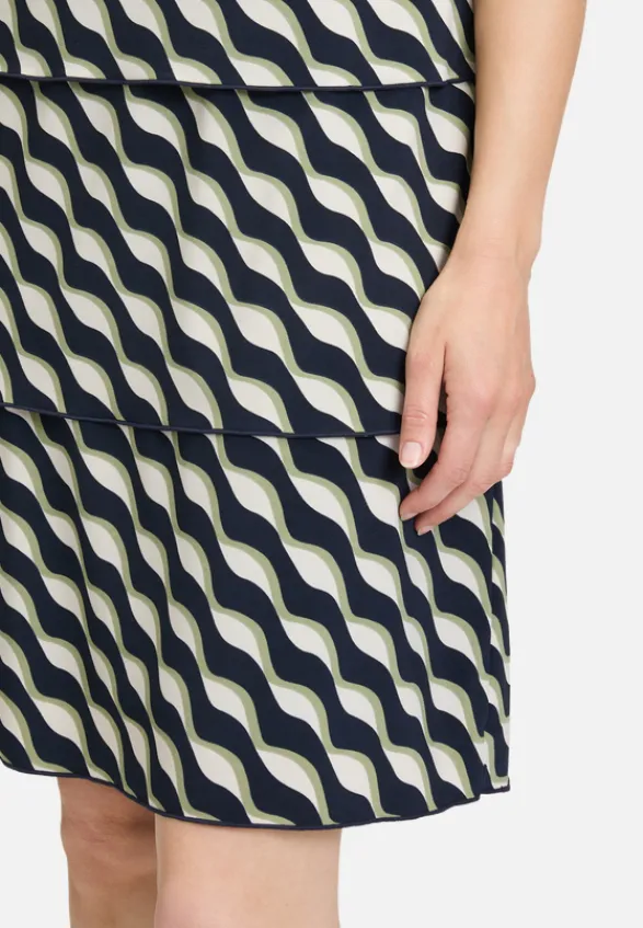 Betty Barclay Festliche Mode|Kleider*Stufenkleid kurzarm Dark Blue/Green