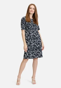 Betty Barclay Kleider*Stufenkleid kurzarm Dunkelblau/Weiß