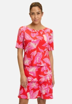 Betty Barclay Kleider*Stufenkleid kurzarm Red/Purple