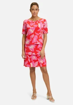 Betty Barclay Kleider*Stufenkleid kurzarm Red/Purple