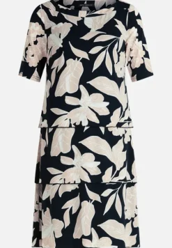 Betty Barclay Kleider*Stufenkleid kurzarm Schwarz/Beige
