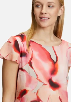 Betty Barclay Festliche Mode|Kleider*Stufenkleid kurzarm Cream/Rosé