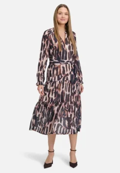 Betty Barclay Kleider*Stufenkleid langarm Dark Blue/Rosé