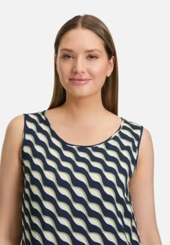 Betty Barclay Kleider*Stufenkleid weiter Ausschnitt Dark Blue/Green