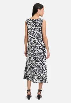 Betty Barclay Kleider|Festliche Mode*Stufenkleid weiter Ausschnitt Schwarz/Weiß