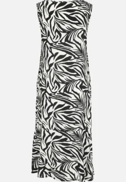 Betty Barclay Kleider|Festliche Mode*Stufenkleid weiter Ausschnitt Schwarz/Weiß