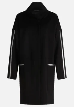 Betty Barclay Mäntel*Sweatmantel mit Stehkragen Schwarz