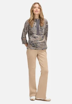 Betty Barclay Sweatshirts*Sweatshirt mit hohem Kragen Grau/Beige
