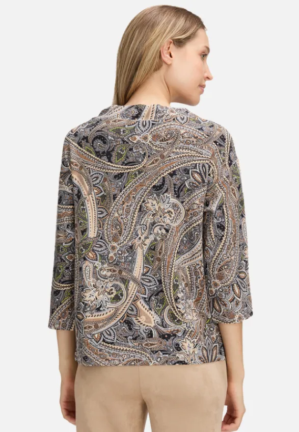 Betty Barclay Sweatshirts*Sweatshirt mit hohem Kragen Grau/Beige