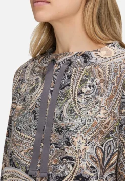 Betty Barclay Sweatshirts*Sweatshirt mit hohem Kragen Grau/Beige