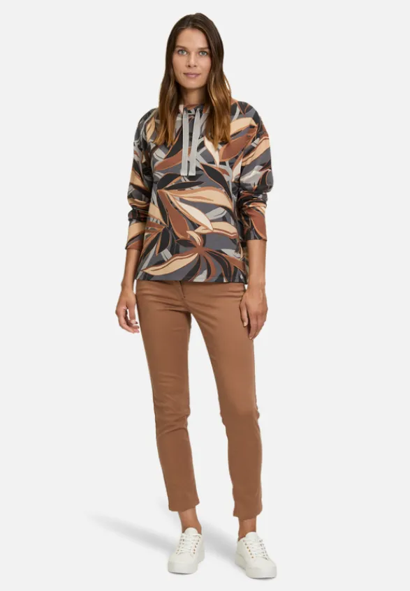 Betty Barclay Sweatshirts*Sweatshirt mit hohem Kragen Grey/Brown