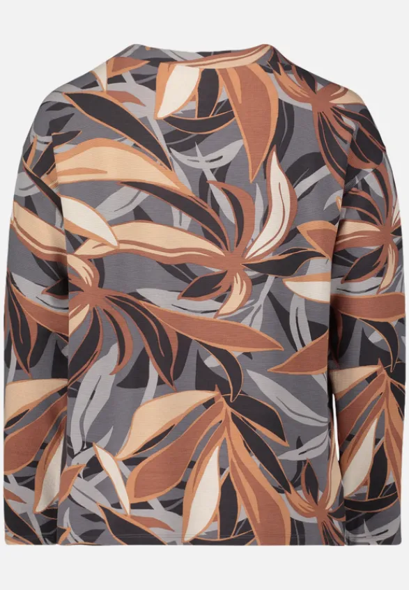 Betty Barclay Sweatshirts*Sweatshirt mit hohem Kragen Grey/Brown