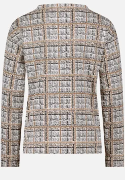 Betty Barclay Sweatshirts*Sweatshirt mit Kragen Grau/Beige