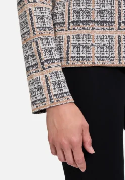 Betty Barclay Sweatshirts*Sweatshirt mit Kragen Grau/Beige