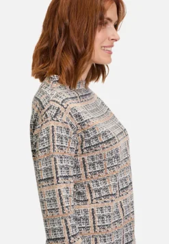 Betty Barclay Sweatshirts*Sweatshirt mit Kragen Grau/Beige
