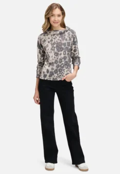 Betty Barclay Sweatshirts*Sweatshirt mit Kragen Beige/Taupe