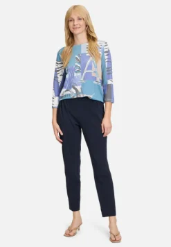 Betty Barclay Sweatshirts*Sweatshirt mit Rippenstruktur Blue/Petrol