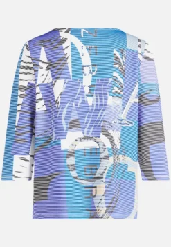 Betty Barclay Sweatshirts*Sweatshirt mit Rippenstruktur Blue/Petrol