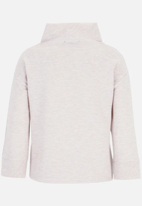 Betty Barclay Sweatshirts*Sweatshirt mit Rippenstruktur Grau