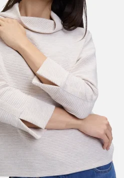 Betty Barclay Sweatshirts*Sweatshirt mit Rippenstruktur Grau