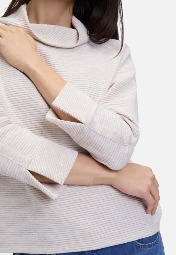 Betty Barclay Sweatshirts*Sweatshirt mit Rippenstruktur Grau