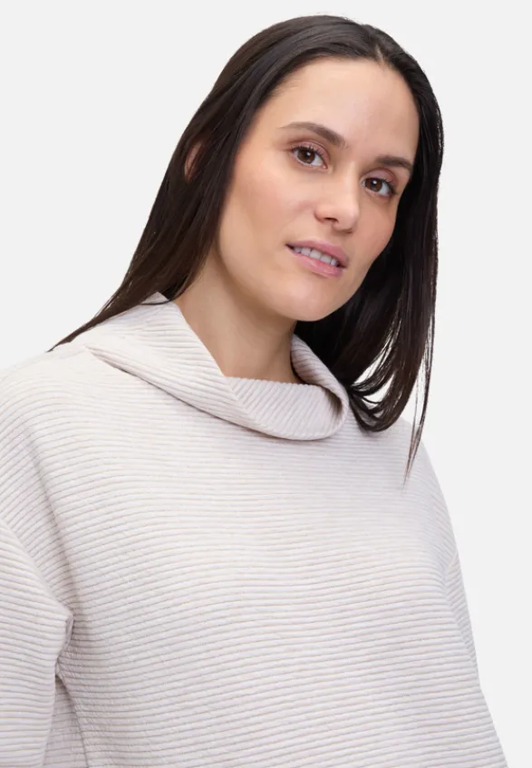Betty Barclay Sweatshirts*Sweatshirt mit Rippenstruktur Grau
