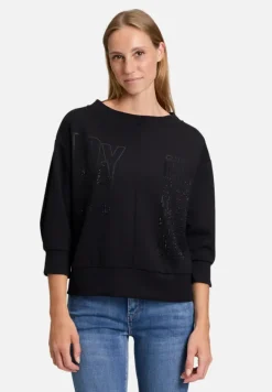 Betty Barclay Sweatshirts*Sweatshirt mit Stehkragen Schwarz