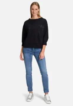 Betty Barclay Sweatshirts*Sweatshirt mit Stehkragen Schwarz