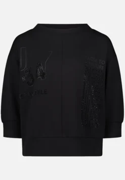 Betty Barclay Sweatshirts*Sweatshirt mit Stehkragen Schwarz