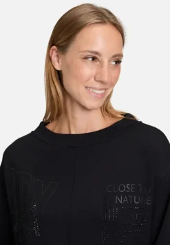 Betty Barclay Sweatshirts*Sweatshirt mit Stehkragen Schwarz