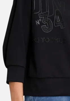 Betty Barclay Sweatshirts*Sweatshirt mit Stehkragen Schwarz