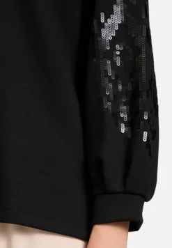 Betty Barclay Sweatshirts*Sweatshirt mit Trompetenärmeln Schwarz