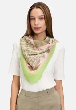 Betty Barclay Accessoires*Tuch mit Aufdruck Khaki/Nature