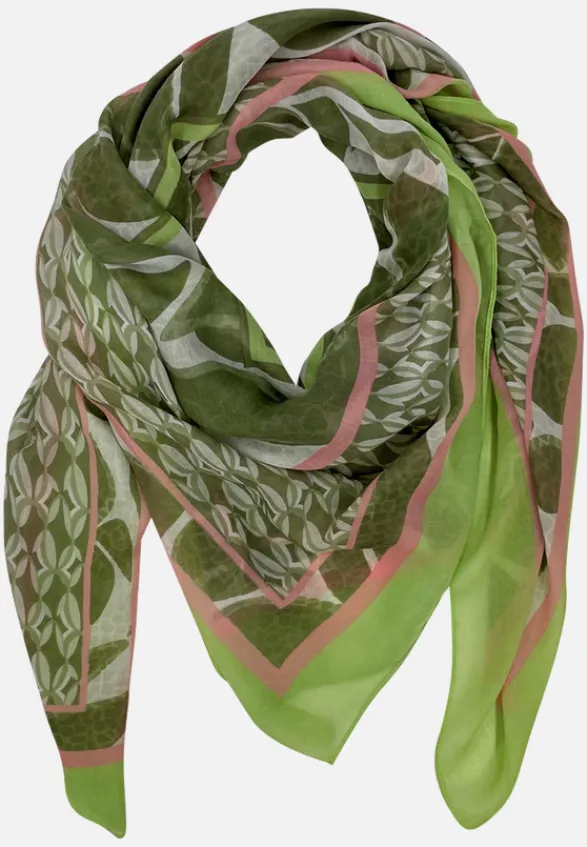 Betty Barclay Accessoires*Tuch mit Aufdruck Khaki/Nature