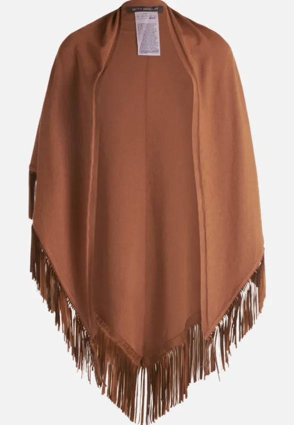 Betty Barclay Accessoires*Tuch mit Fransen Classic Nougat