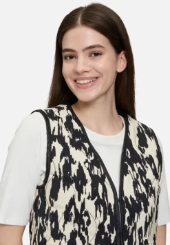 Betty Barclay Westen*Wendeweste ohne Arm Schwarz/Weiß