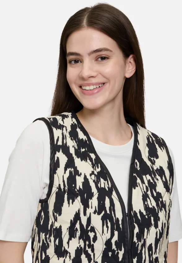 Betty Barclay Westen*Wendeweste ohne Arm Schwarz/Weiß