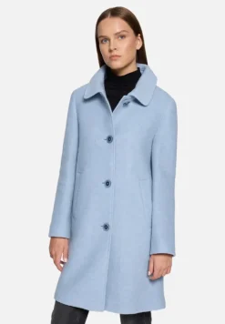 Betty Barclay Mäntel*Wollmantel mit abnehmbarer Kapuze Blue Fog