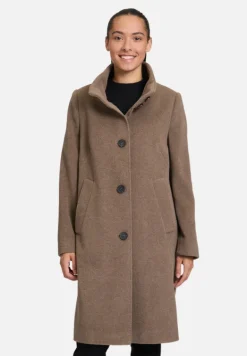 Betty Barclay Mäntel*Wollmantel mit Kragen Taupe Melange