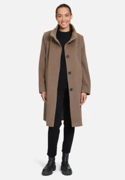 Betty Barclay Mäntel*Wollmantel mit Kragen Taupe Melange